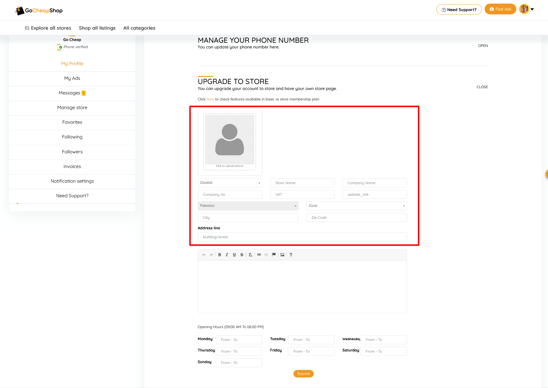 Online Store Making Website
